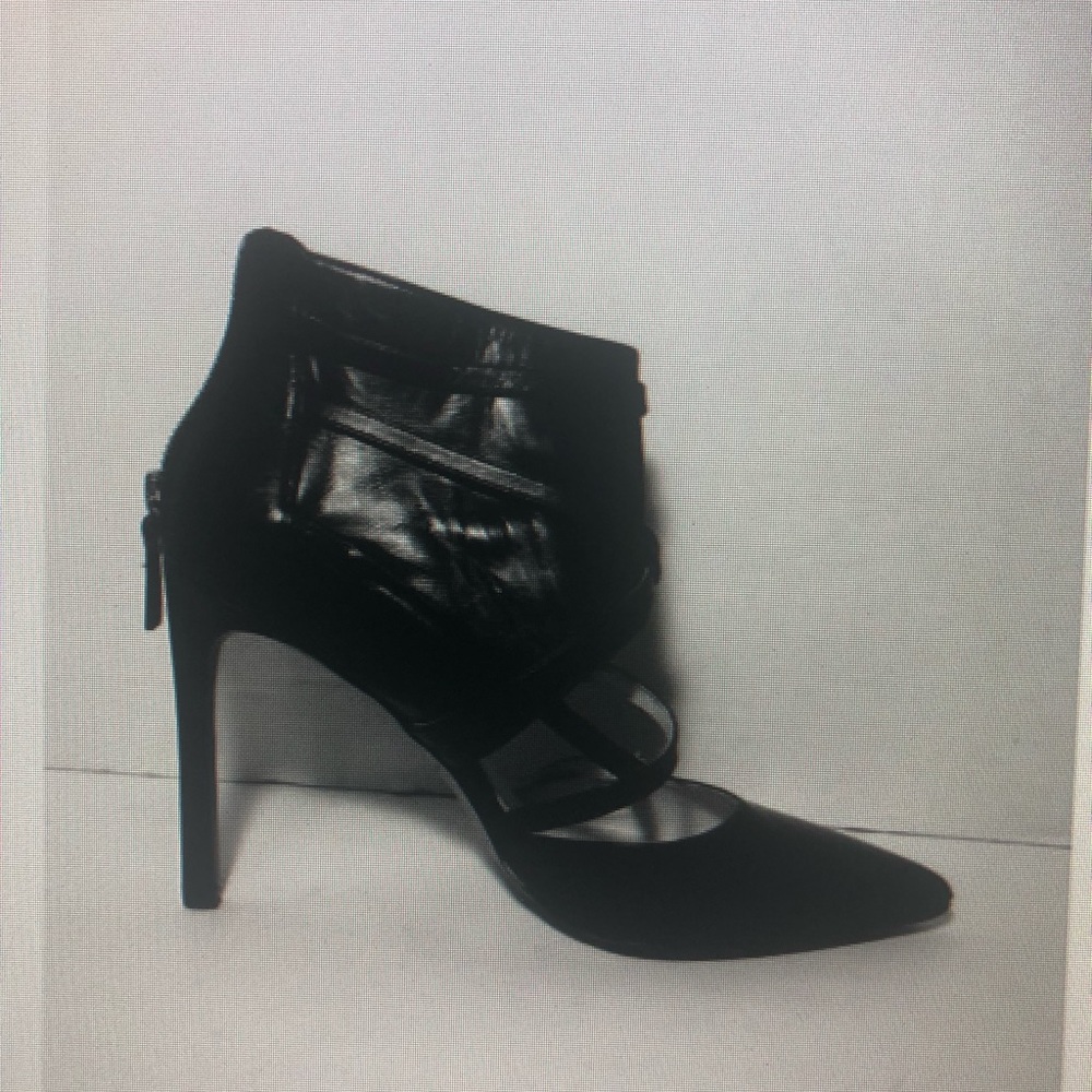 Nine West strappy booties stilettos black leather - Picture 5 of 8